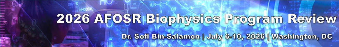 2026 AFOSR Biophysics Program Review event banner